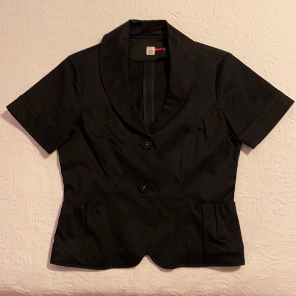 TABLE EIGHT Black Short Sleeved Blazer - Picture 3 of 9
